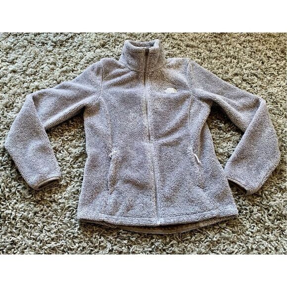 THE NORTH FACE Osito 2 GRAY Fuzzy zip Fleece Jacket Coat women’s S - Picture 2 of 9